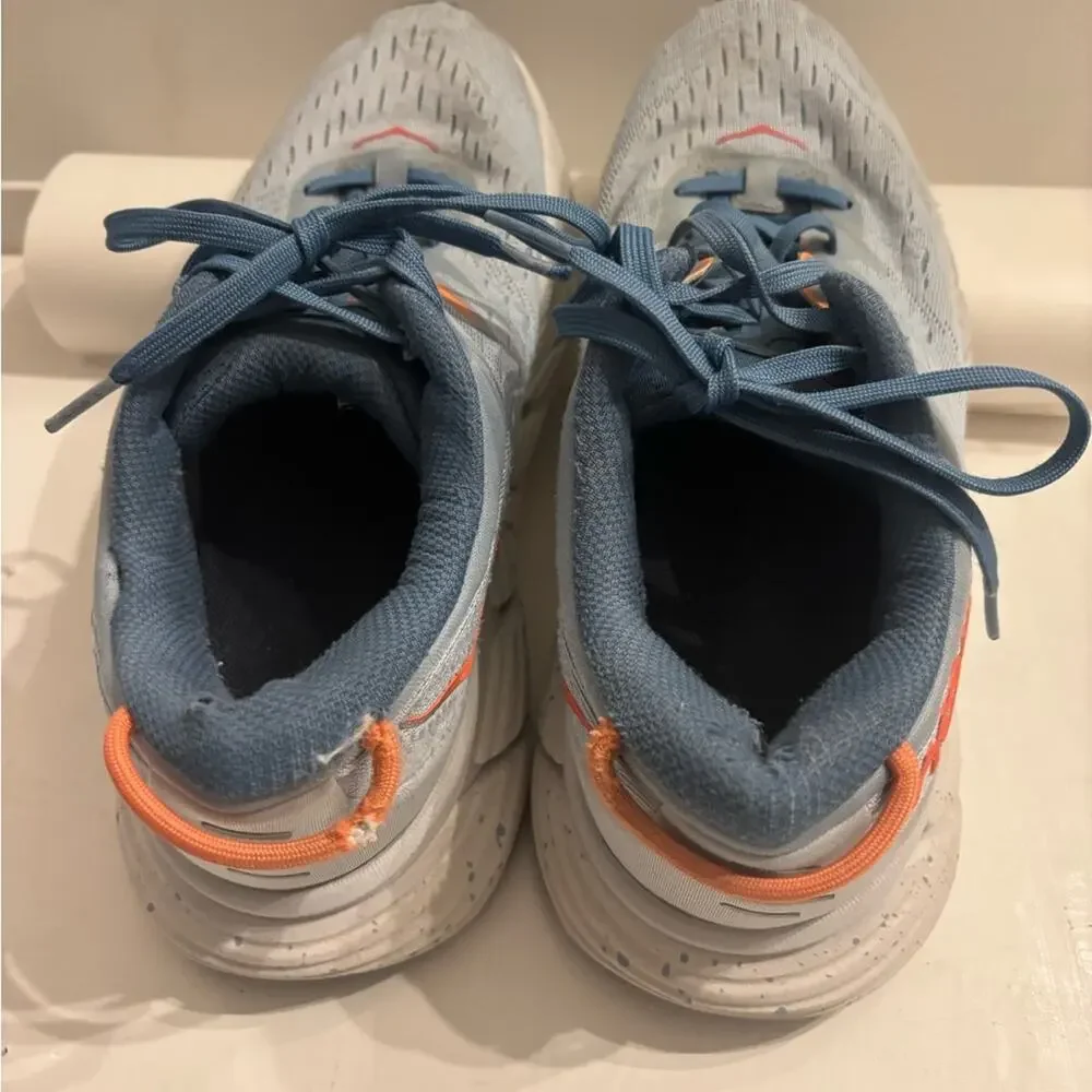 Hoka One One Athletic Shoes in Blue and Orange